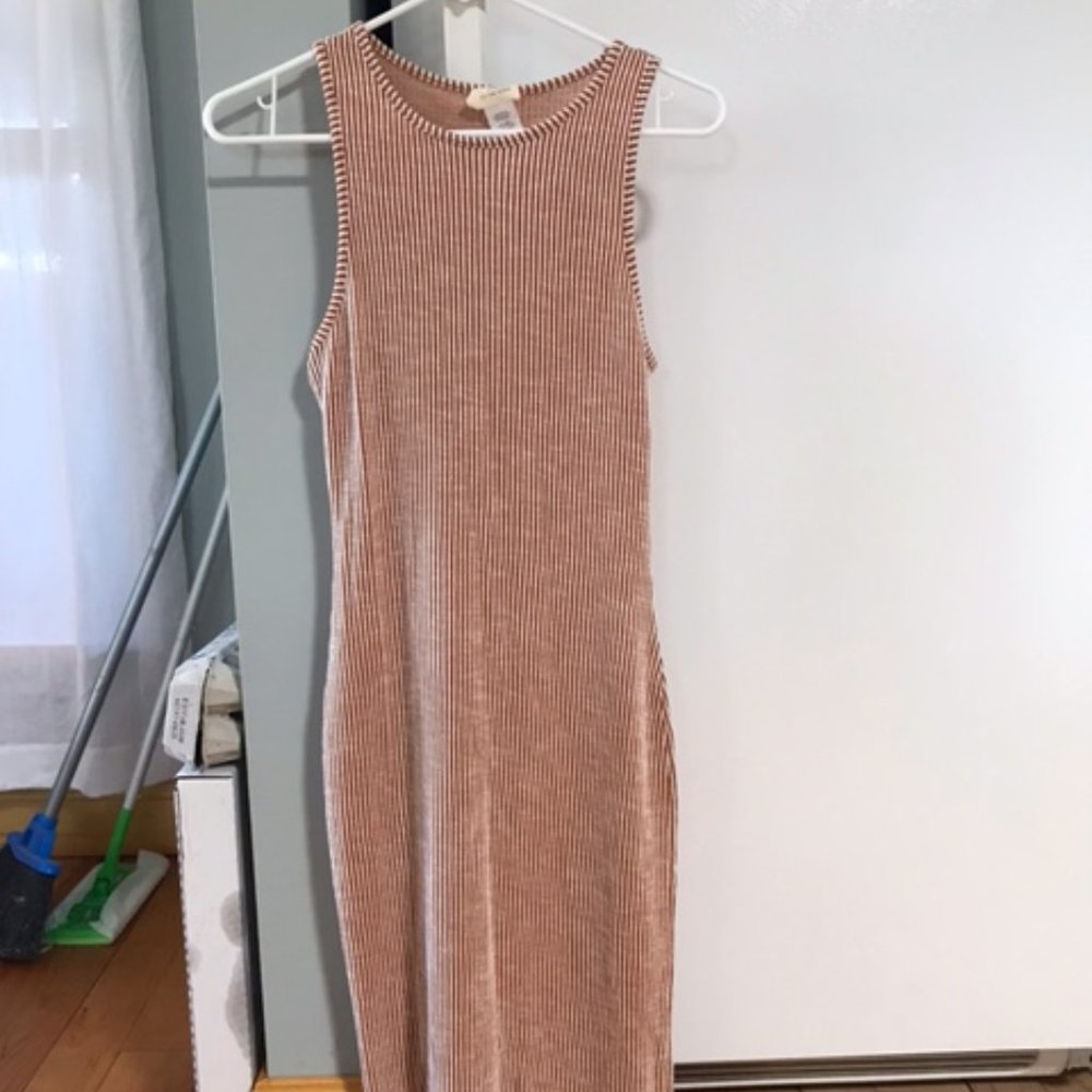 New Bodycon Striped Dress-Medium